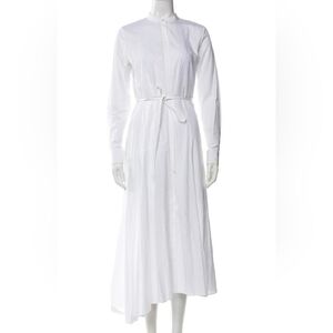 Theory Light White Maxi Dress